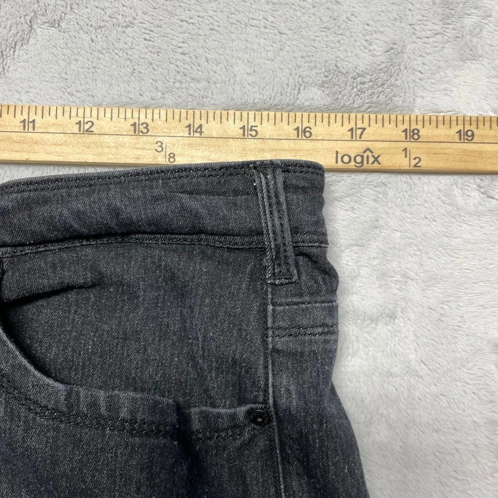 Hudson & Barrow NYC Mens Jeans 32x30 Black Stretch Embroidered Pockets